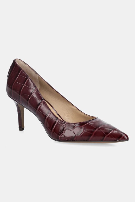 Δερμάτινες γόβες Lauren Ralph Lauren Lanette χρώμα: κόκκινο, 802961787004