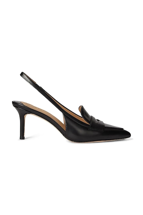 Kožené lodičky Lauren Ralph Lauren Khloe Lr Pmp černá barva, 802982850001