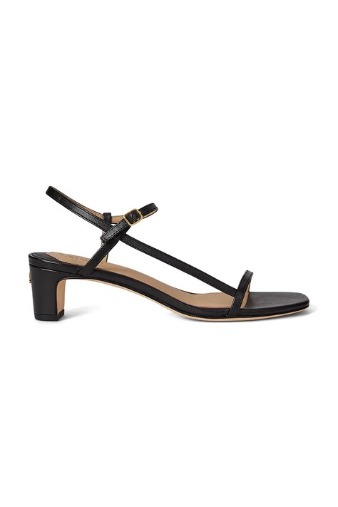 Lauren Ralph Lauren sandale de piele Laine Md Hl culoarea negru, 802P00097001