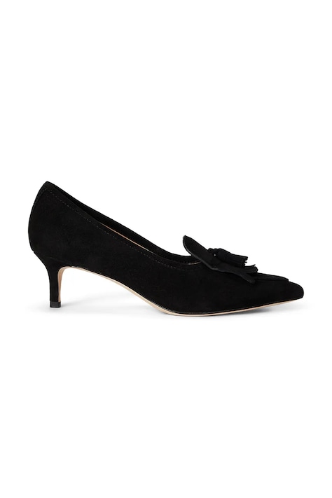 Semišové lodičky Lauren Ralph Lauren Adrienne Klt čierna farba, 802P04172001