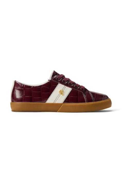 Кожени маратонки Lauren Ralph Lauren Janson II в червено 802P06355002