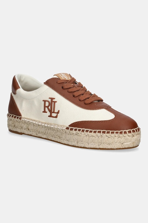 Lauren Ralph Lauren sneakersy Luize Sneaker damskie kolor brązowy 802P04428003