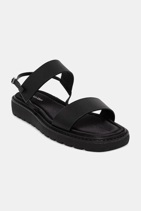 Calvin Klein sandały damskie SQ MOLDED SANDAL SLIN LTH czarne HW0HW02873