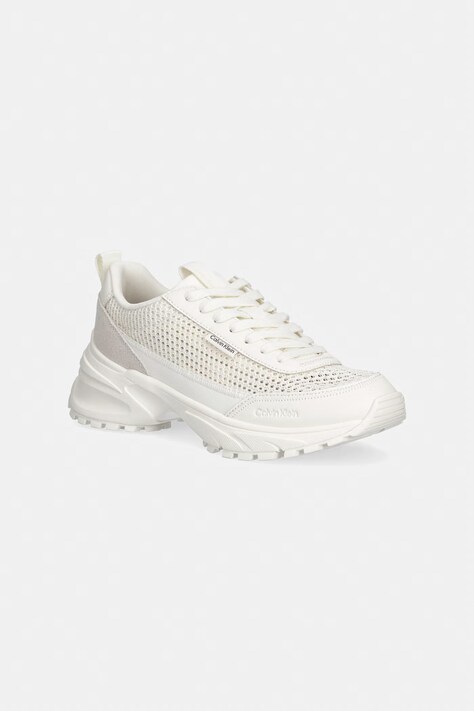 Calvin Klein HIKE RUNNER LUP LIN MESH sneakersy damskie beżowe HW0HW03000