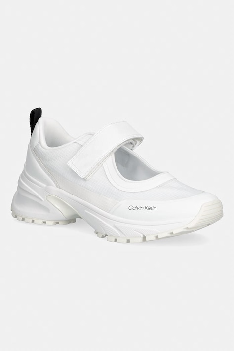 Calvin Klein HIKE RUNNER SLIPON MJ RIPS sneakersy damskie białe HW0HW03141