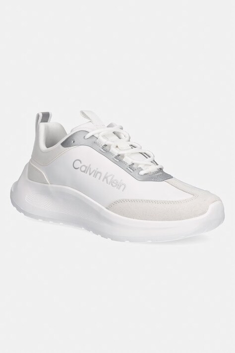 Calvin Klein LIGHT EVA RUNNER NYL-SUE sneakersy damskie białe HW0HW03149