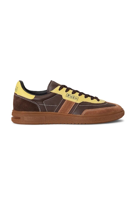 Polo Ralph Lauren sneakersy zamszowe Bedford damskie kolor brązowy 804P04920001