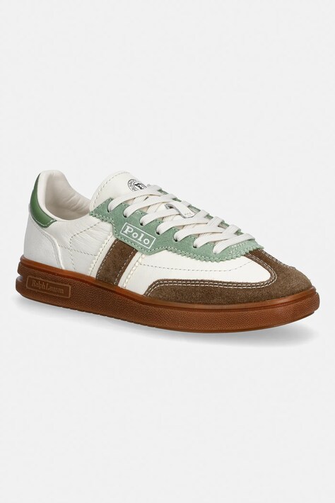Polo Ralph Lauren sneakers din piele Bedford culoarea alb, 804P04920003