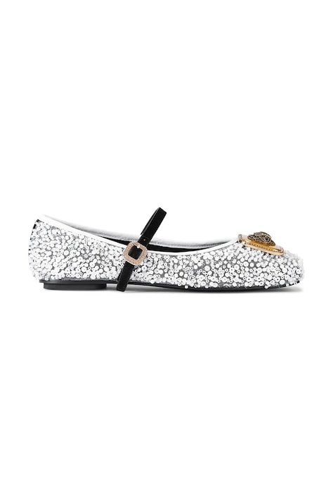 Kurt Geiger London baleriny Pimlico Ballerina kolor srebrny 5392013069