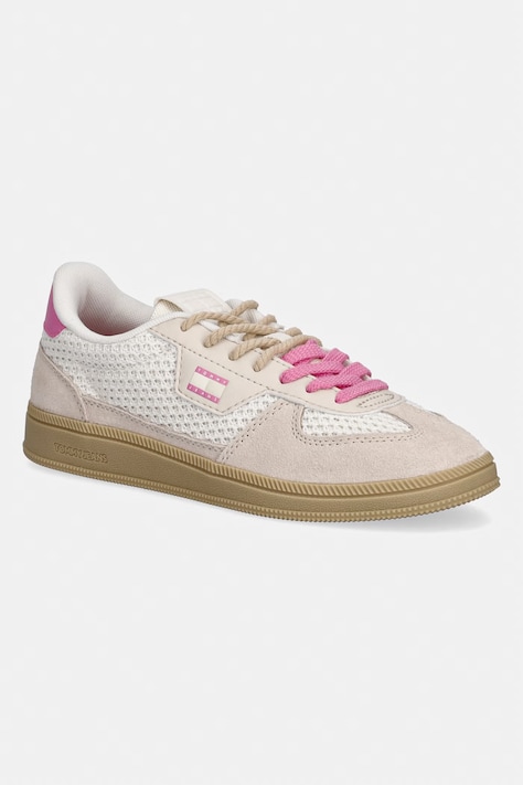 Tommy Jeans THE GREENWICH EDGE KNIT sneakers pentru femei bej EN0EN02986