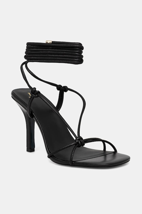 Patrizia Pepe sandały skórzane kolor czarny 8X0117 L026 K103