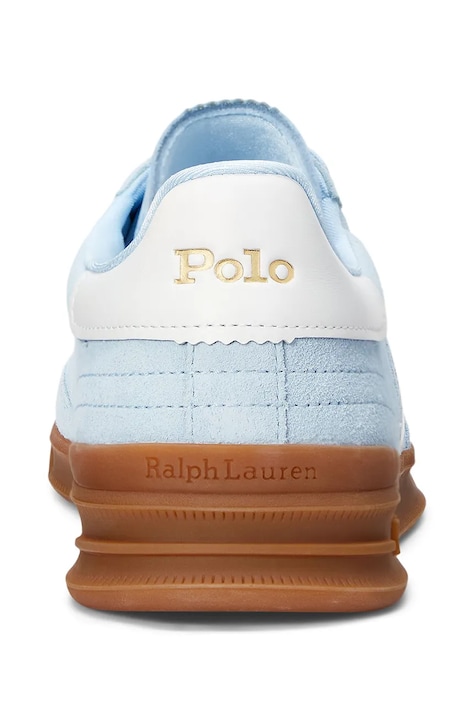 Polo Ralph Lauren sneakersy skórzane Heritage Aera damskie kolor niebieski 804956688001