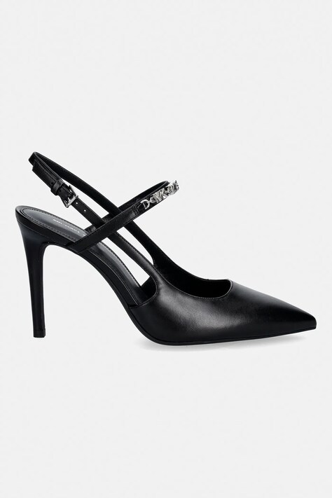 Шкіряні туфлі MICHAEL Michael Kors Dina Flex High Sling Pump — SS26-OBD0LY, чорний — фото 2