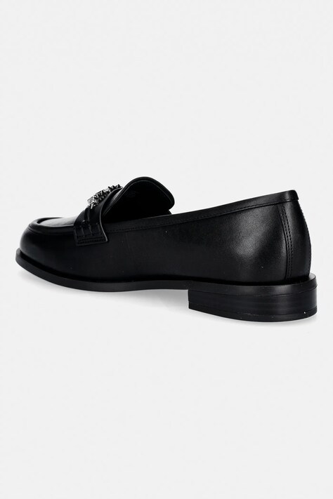 Шкіряні мокасини MICHAEL Michael Kors Dina Loafer — SS26-OBD0M3, чорний — фото 3