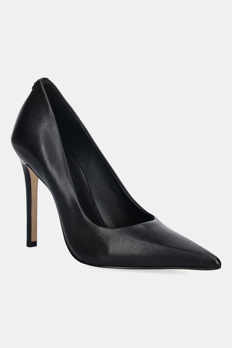 Δερμάτινες γόβες MICHAEL Michael Kors Elyse High Pump χρώμα: μαύρο, 40R6EYHP1L.001