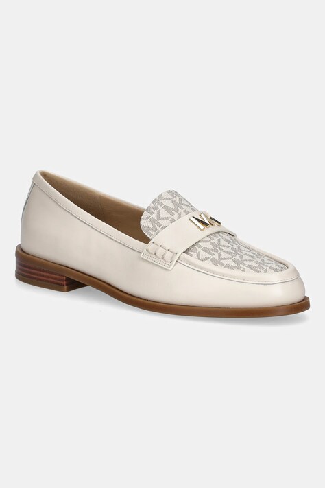 Μοκασίνια MICHAEL Michael Kors Lex Loafer χρώμα: μπεζ, 40F5LXFP1B.150