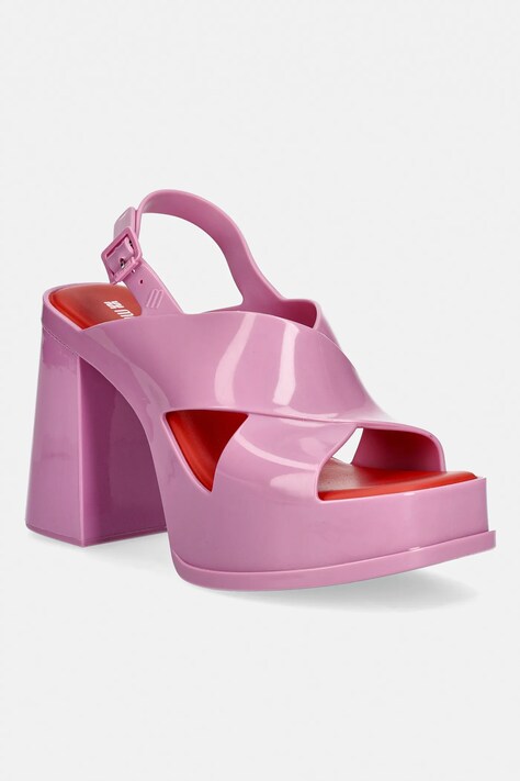 Melissa sandały MELISSA DANCE HEEL AD kolor różowy M 35908 BB112
