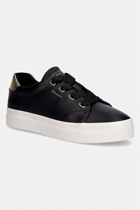 Gant Avona sneakersy damskie skórzane czarne 32531170
