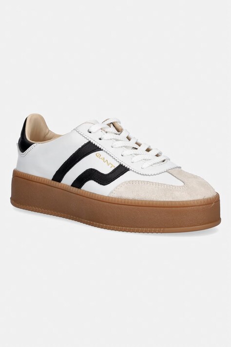 Gant sneakers din piele Cuzmani culoarea alb, 32531202