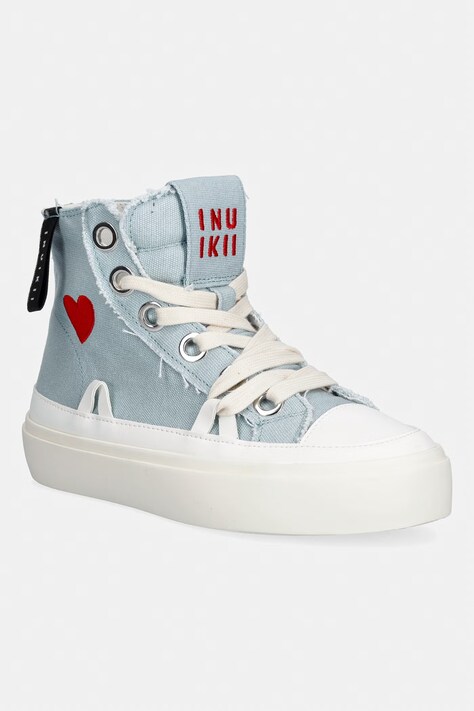 Inuikii trampki Matilda High Top Distressed kolor niebieski 1001.002.0082.400
