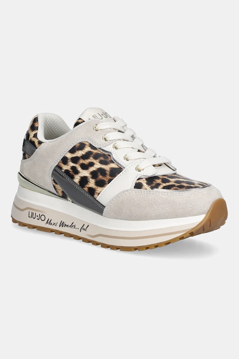 Tenisky Liu Jo LIU JO MAXI WONDER 91 dámské, béžová barva, BA6011PX811S3956