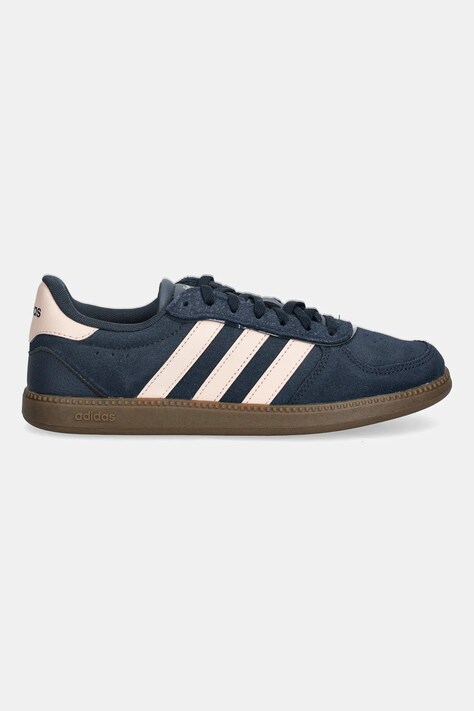 adidas sneakersy zamszowe Breaknet Sleek damskie kolor granatowy IH1380