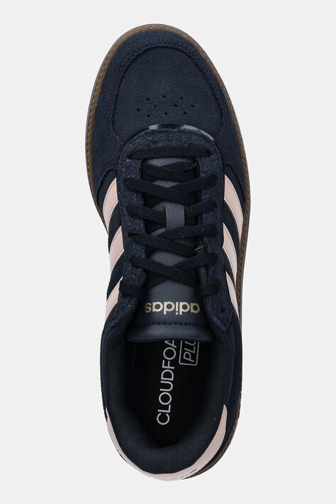Замшеві кросівки adidas Breaknet Sleek — SS26-OBD0ZI, темно-синій — фото 4