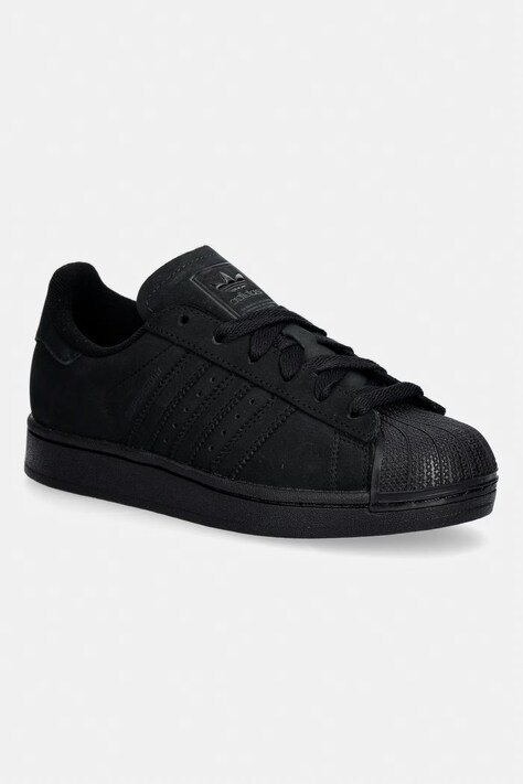 adidas Originals Superstar II sneakersy damskie nubukowe czarne IH1612
