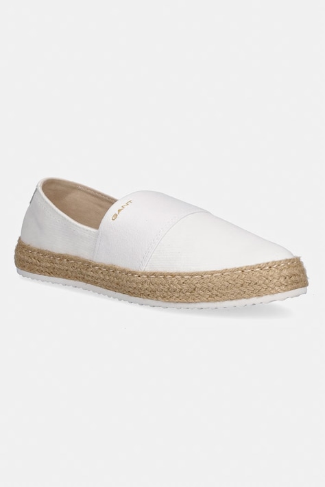 Gant espadryle damskie bawełniane Raffiaville białe 32568323