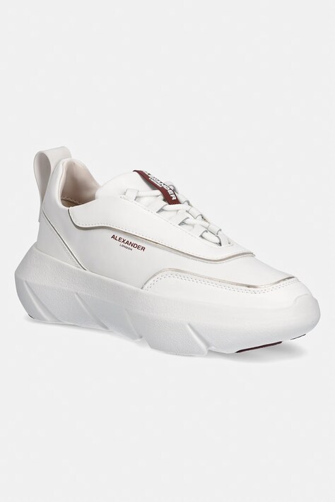 Alexander Smith Eclipse tenisky dámske kožené biele na platforme ALBDEPW9655TWT