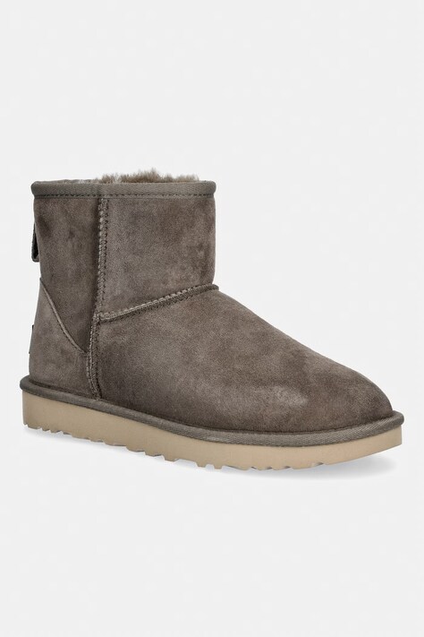 UGG śniegowce zamszowe W Classic Mini II kolor brązowy 1016222.DDRG