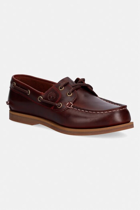 Timberland mokasyny damskie skórzane Classic Boat Boat bordowe TB0A2Q9XEIW1