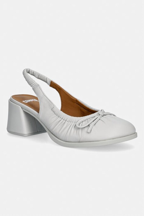 Camper czółenka z odkrytą piętą Kora szare K201896-003