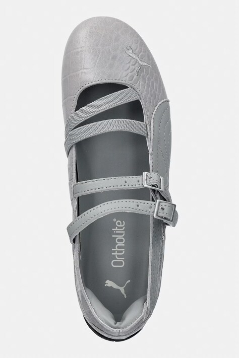 Puma балетки шкіряні Speedcat Ballet Croc — SS26-OBD1FU, сірий — фото 4