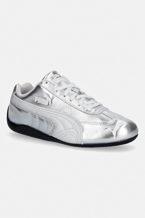 Puma sneakersy skórzane Speedcat Silver damskie kolor srebrny 406881