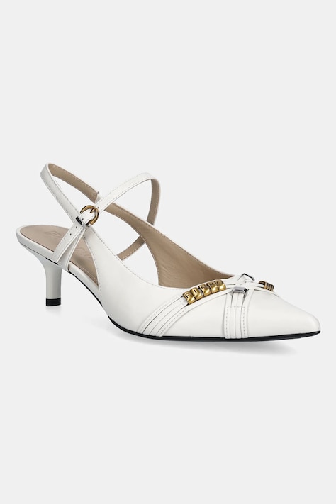 Δερμάτινες γόβες Pinko Gloria 18 χρώμα: μπεζ, SD0489P003Z12