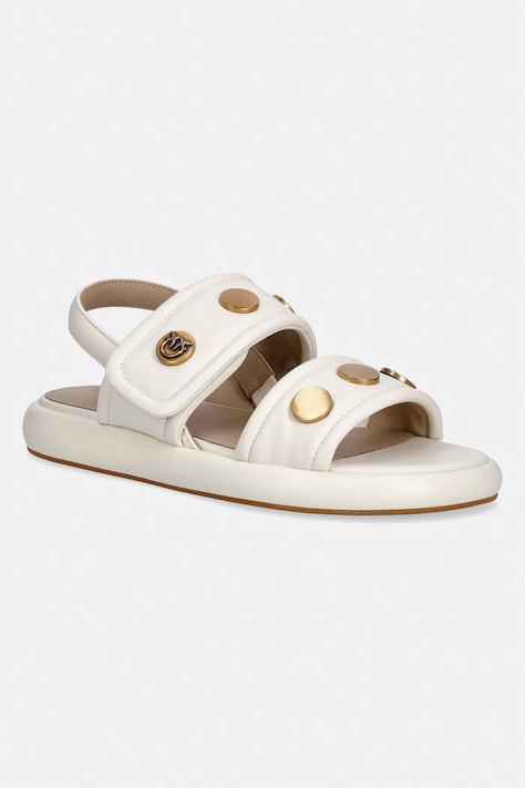 Pinko sandały damskie skórzane Fiona 01 beżowe SD0521P003Z12