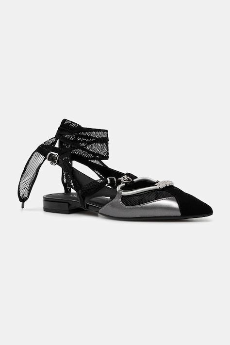 Δερμάτινες μπαλαρίνες Pinko Gianira 30 χρώμα: μαύρο, SD0547P003Z99