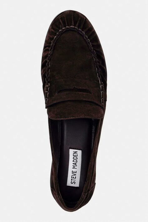 Замшеві мокасини Steve Madden Muse — SS26-OBD1MF, коричневий — фото 4