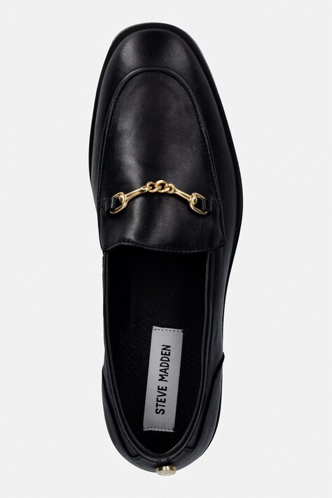 Шкіряні мокасини Steve Madden Neona — SS26-OBD1MG, чорний — фото 4