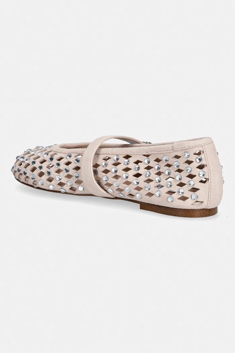 Замшеві балетки Steve Madden Rerun — SS26-OBD1MM, бежевий — фото 3