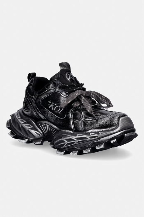 Koi Footwear Enigma Mega Chunky Trainers tenisice za žene crne Enigma
