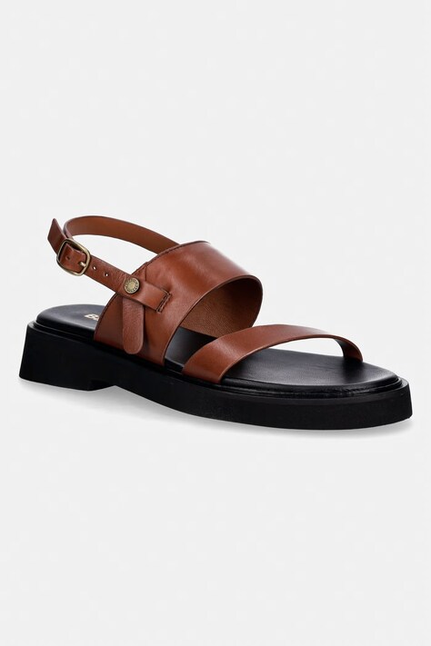 Barbour sandały damskie skórzane Dakota brązowe LFO0796BR39