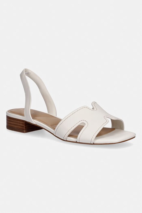 Aldo sandale s niskim potplatom za žene od kože JAVAMANNON bež 14298432