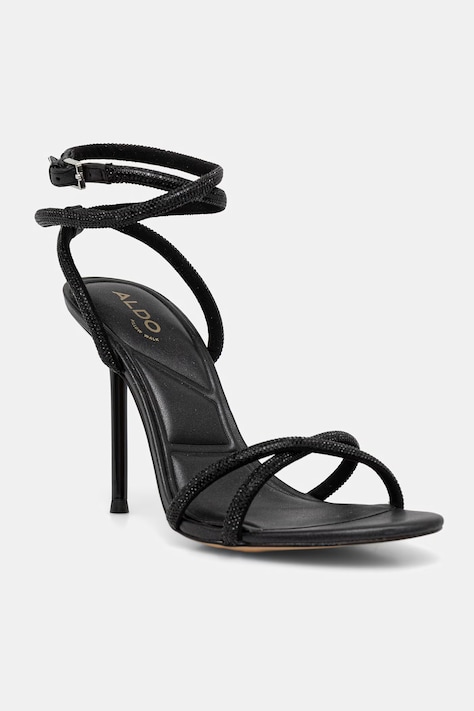 Aldo sandały na wysokim obcasie MANAELDEN czarne 14011265