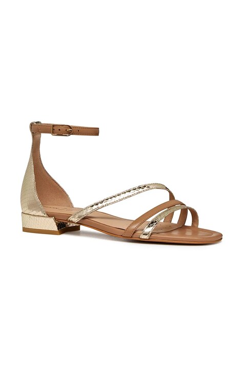 Geox sandale de piele D NEW ERAKLIA 15 culoarea auriu, D6580D0KYTUC2235