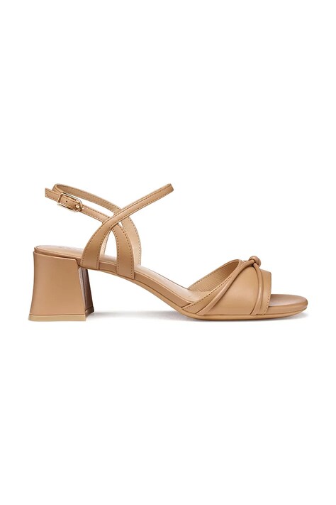 Geox sandały skórzane D NEW ERAKLIA 50 T01 kolor beżowy D656JC000TUC5000