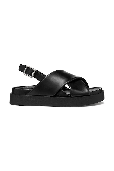 Geox sandale de piele D ADELASH H culoarea negru, D65ARA000TUC9999