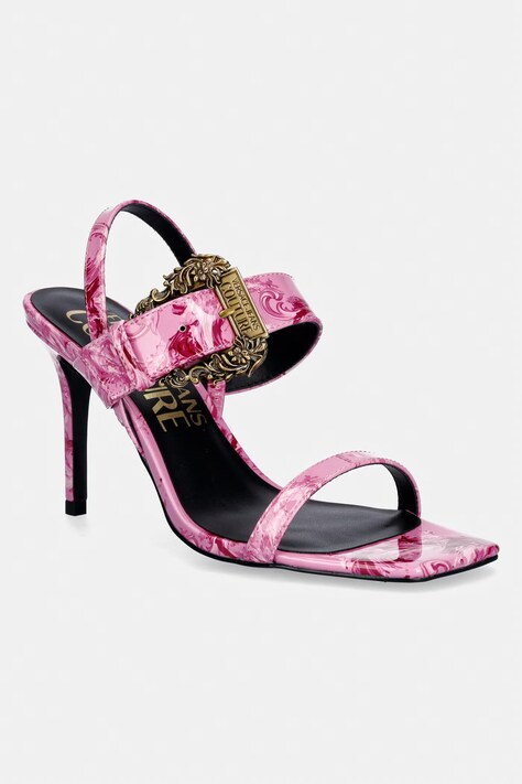 Versace Jeans Couture sandały na szpilce różowe 80VA3S71 ZS366 499