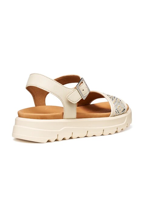 Geox sandały XAN2.1S damskie kolor beżowy na platformie D65SZC09B11C1122